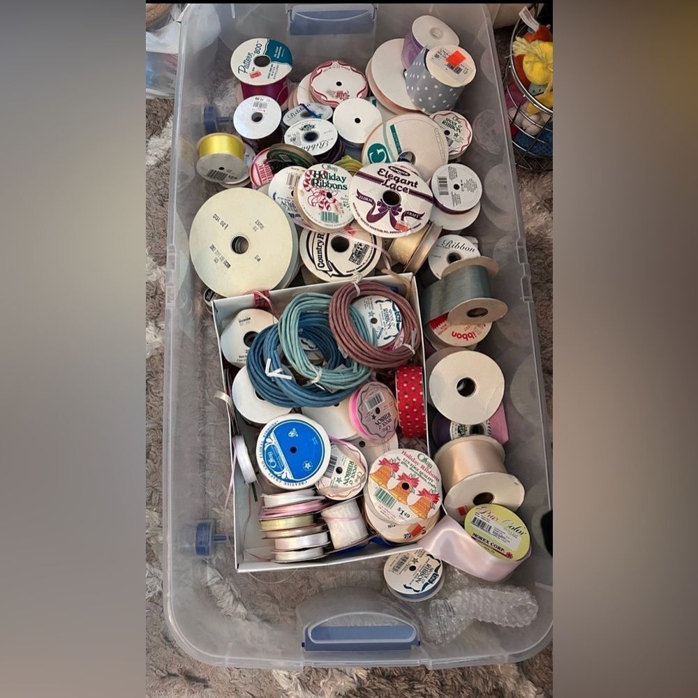 lot of used ribbons over 70 spools